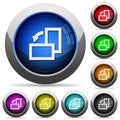 Rotate element left button set Royalty Free Stock Photo