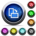 Rotate element right button set Royalty Free Stock Photo