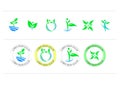 Set of round icon symbol vector design Royalty Free Stock Photo