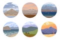 Set of Round Labels with Landscapes