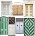 Set of round top doors Royalty Free Stock Photo