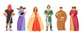 Set of Royal characters vector