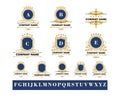 Set of Royal Luxury Crest Logo Template