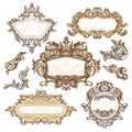 Set of royal vintage frames
