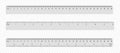 Set of ruler scale 30 cm and 12 inch vector design. Inch and ?entimeter scale for measuring