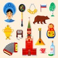 Set of russian stickers