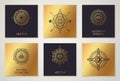 Set of Sacred Geometry Minimal Geometric Shapes