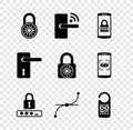 Set Safe combination lock wheel, Digital door with wireless, Mobile and password, Password protection, Bezier curve and