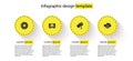 Set Safe, Laptop with exclamation mark, Marked key and Cloud computing lock. Business infographic template. Vector