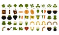 Set of saint patricks icons