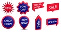 Set of Sale badges. Sale quality tags and labels.