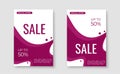 Set of sale banners. advertising banner design. vector business image Royalty Free Stock Photo