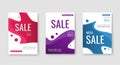 Set of sale banners template. advertising banner design. vector business image Royalty Free Stock Photo