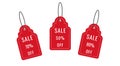 Set of sale decorative tags and labels Royalty Free Stock Photo