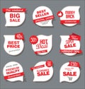 Collection of sale discount and promotion banners and labels Royalty Free Stock Photo