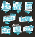Collection of sale discount and promotion banners and labels Royalty Free Stock Photo