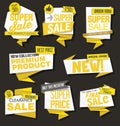 Collection of sale discount and promotion banners and labels Royalty Free Stock Photo