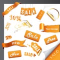 Set of sale icons, labels, stickers. Royalty Free Stock Photo