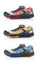 The set of Salomon GTX mountain running shoes