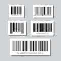 Set Of Sample Bar Codes For Scanning Icon Royalty Free Stock Photo