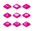 Set School backpack, Processor with CPU, Audio jack, Insects in frame, Slippers socks, T-shirt, Magnifying glass and