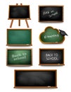 Set of school board blackboards. Back to school.