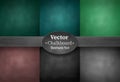 Set of school chalkboard backgrounds Royalty Free Stock Photo