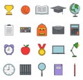 Set of school and educational icon