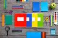 Set school supplies Royalty Free Stock Photo