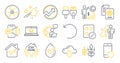 Set of Science icons, such as Recovery phone, Medical tablet, Website education symbols. Vector