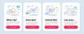 Set of Science icons, such as Refresh website, Cloud server, Quick tips symbols. Seo targeting line icons. Vector