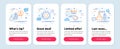 Set of Science icons, such as Startup, Coronavirus, Tutorials symbols. Chemistry lab line icons. Vector