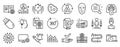 Set of Science icons, such as Time management, Timer, Journey path. Vector