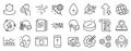 Set of Science icons, such as Windmill turbine, Swipe up, Face search. Vector