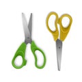 Set of scissors, open and closed on white background. Realistic illustration. Vector eps 10
