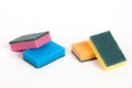 A set of scouring sponges Royalty Free Stock Photo