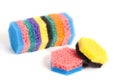 A set of scouring sponges Royalty Free Stock Photo