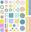 Set of scrapbook design elements - frames, buttons Royalty Free Stock Photo