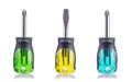 Set of screwdrivers Royalty Free Stock Photo