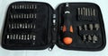 set of screwdrivers and various bits in a package Royalty Free Stock Photo