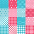 Set of seamless baby patterns