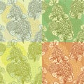 Set of seamless backgrounds - Floral Seamless Pattern Royalty Free Stock Photo