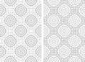 Set of Seamless Geometric Checked Patterns