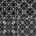 Set seamless geometric pattern Royalty Free Stock Photo