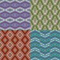 Set of seamless geometric pattern Royalty Free Stock Photo