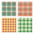 Set of seamless lumberjack plaid patterns