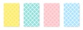 Set of seamless pattenr background. Pastel colors backdrop collection on white background Royalty Free Stock Photo