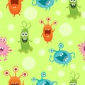 Set of Seamless Pattern with Good and Bad Bacteria