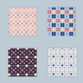 Set of seamless pattern bakcground