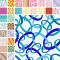 Set of seamless patterns Royalty Free Stock Photo